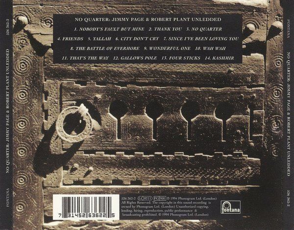 CD: Jimmy Page & Robert Plant - No Quarter – Usato da Unterbch venduto da uqliv 1