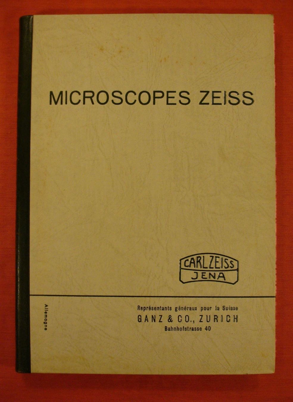 Bücher: MICROSCOPES MIKROSKOPE CARL ZEISS 1939 – Gebraucht aus Grüningen von Kartensammler 1