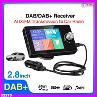 DAB-Radio/DAB+-Empfänger mit 2,8-Zoll-Bildschirm und integri