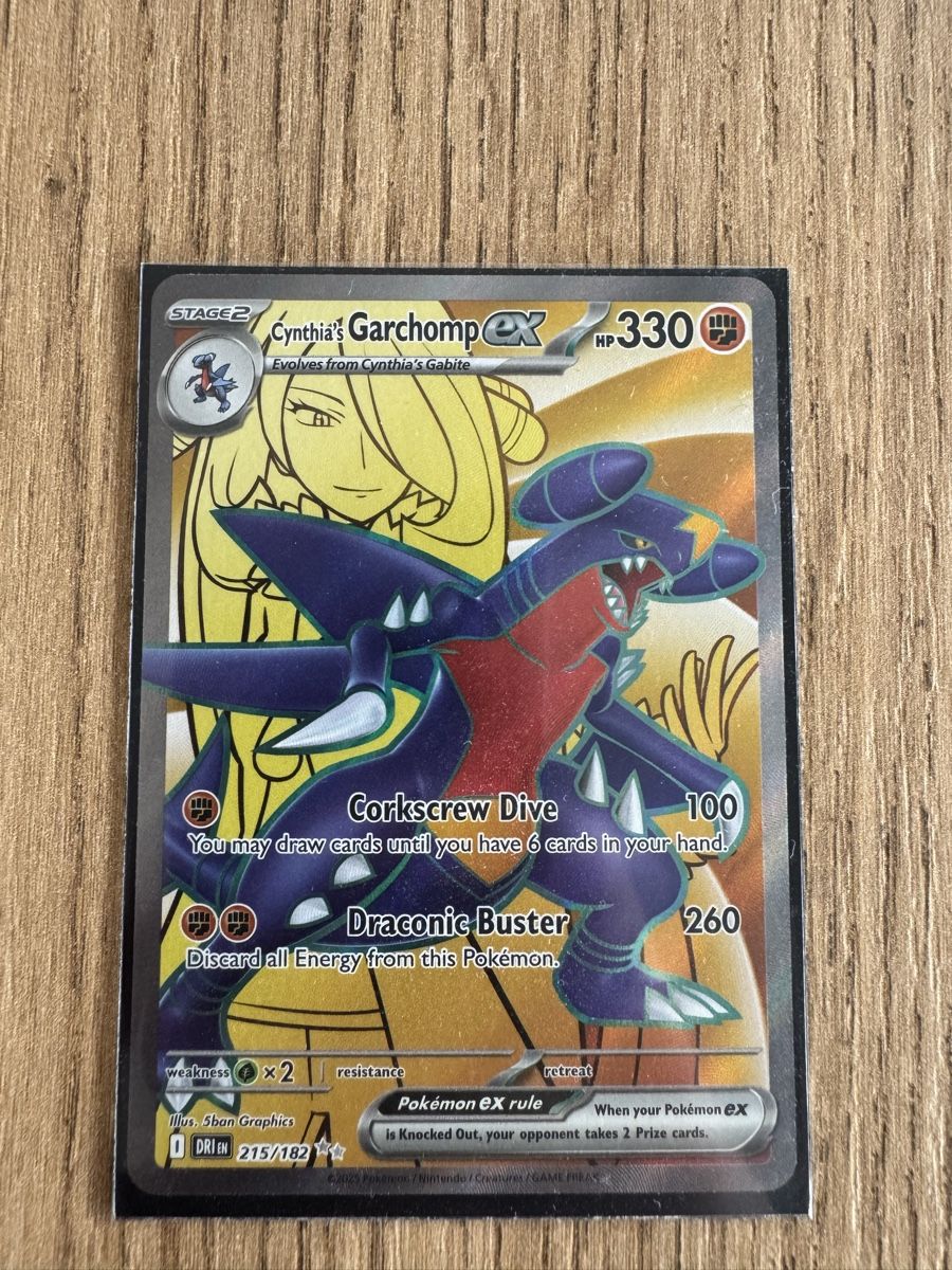 Pokémon Carte collezionabili: Garchomp EX Cynthia 215/182  – Usato da Bellinzona venduto da Yanpa