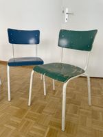 Stapelbare Stühle 1980er, NOSAG Drahtfedern, Bund, vintage