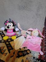 Plüschtier Set: Minnie Mouse und zwei Hasen Stofftücher