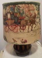 Landhaus Tischlampe Lampe Holz