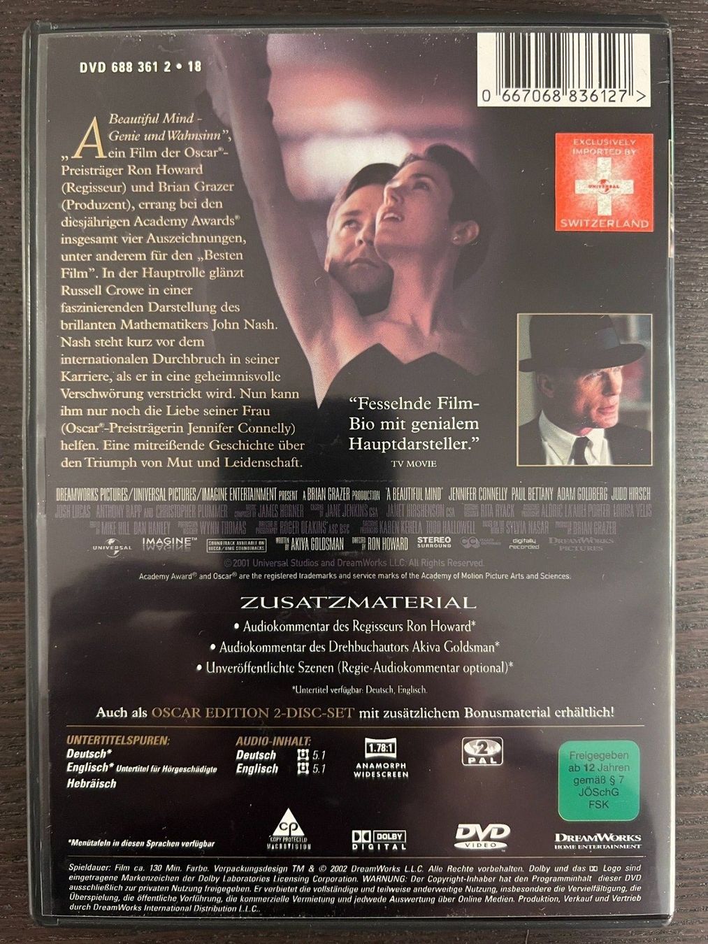 Tutti i DVDs: A Beautiful Mind – Usato da Zürich venduto da FilmFreunde 1
