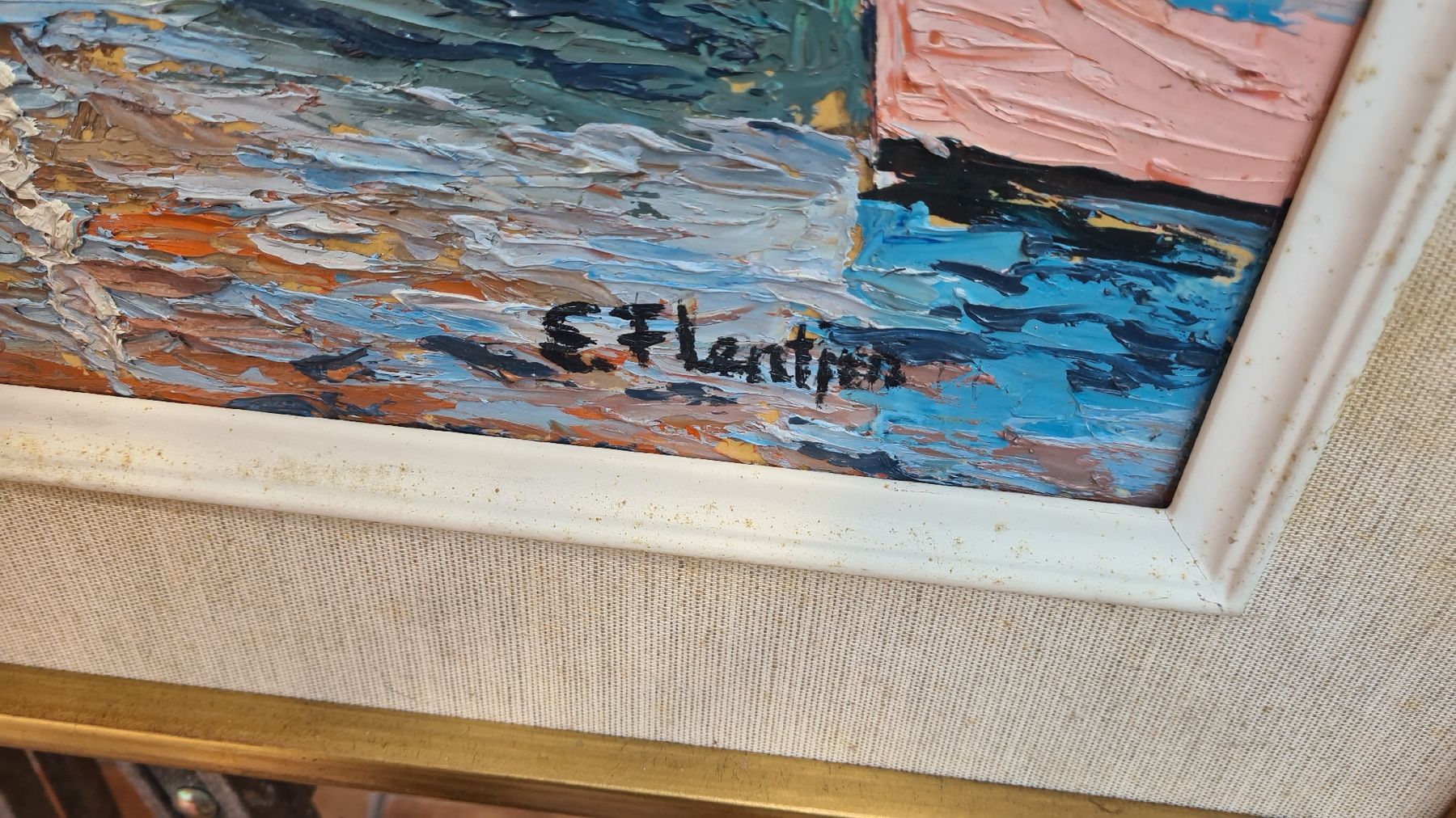 Tableaux: ST TROPEZ 1978, Signiert  – D'occasion à Pazzallo par Salvapazzo 2