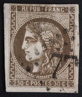 Frankreich MNr. 42b 30 Centimes gestempelt top Wert