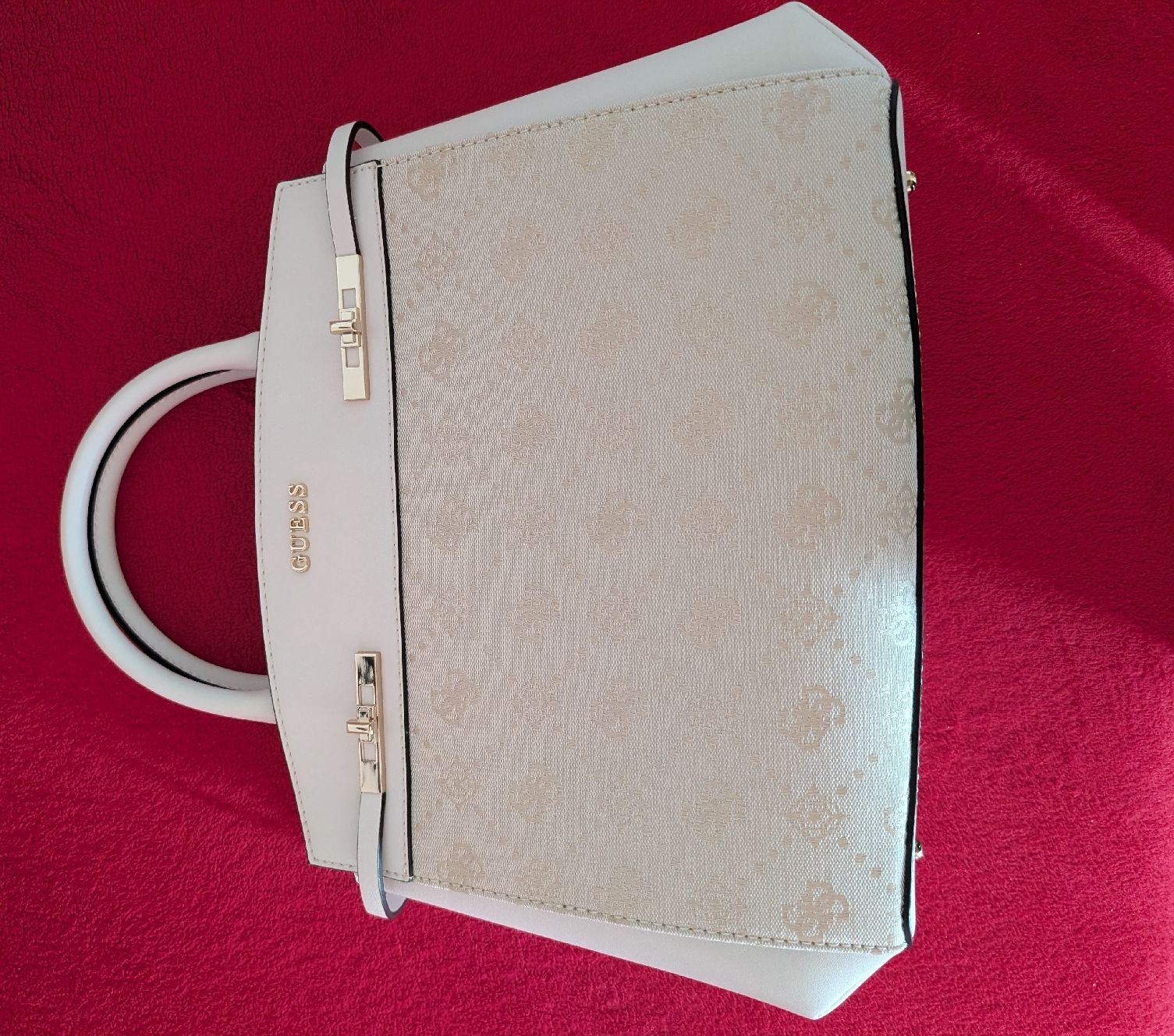 Guess Taschen für Damen: Guess Handtasche weiss/beige neu – Neu und originalverpackt aus Biel/Bienne von goodtimes_19