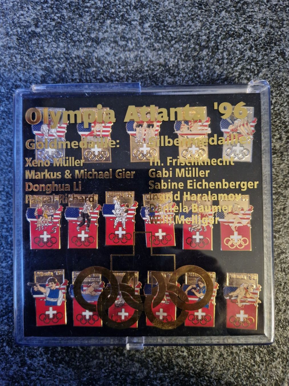 Medaglie: Pin-Set Olympia 1996 Atlanta – Usato da Niederlenz venduto da sagitario68 1