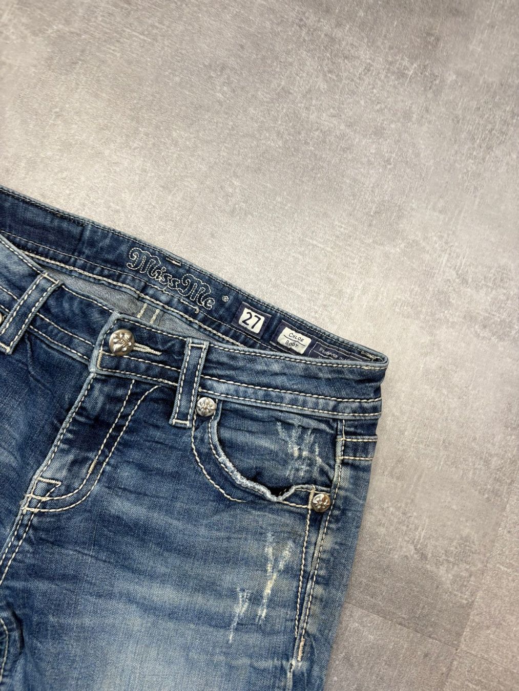 Jeans: Miss Me Bootcut Flared Jeans - Grösse S/27 – Usato da Werdenberg venduto da hase.vintage 4