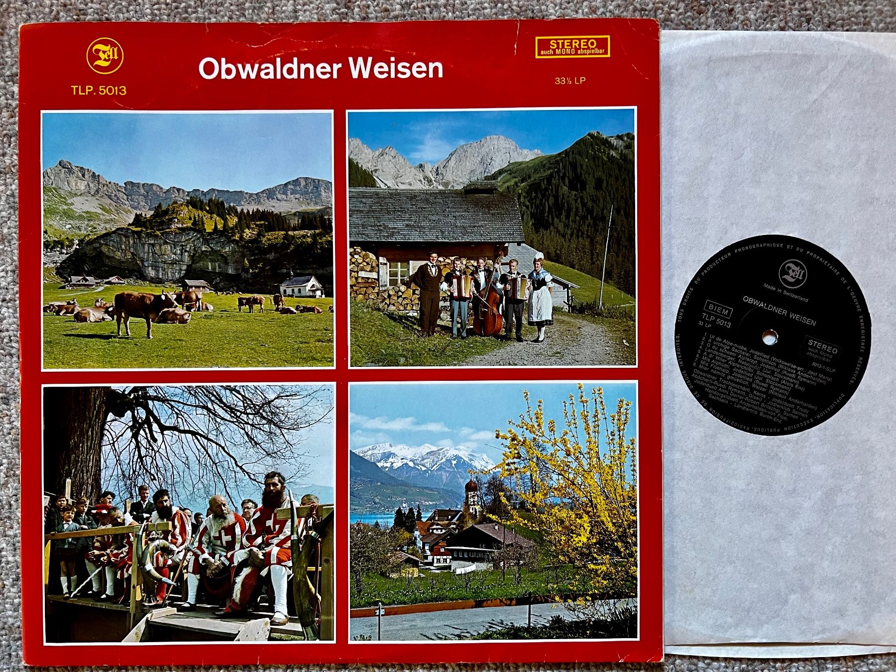 Dischi in vinile: Obwaldner Weisen Ländlertrio Burch-Enz LP GEWASCHEN – Usato da Unterseen venduto da vinylmore
