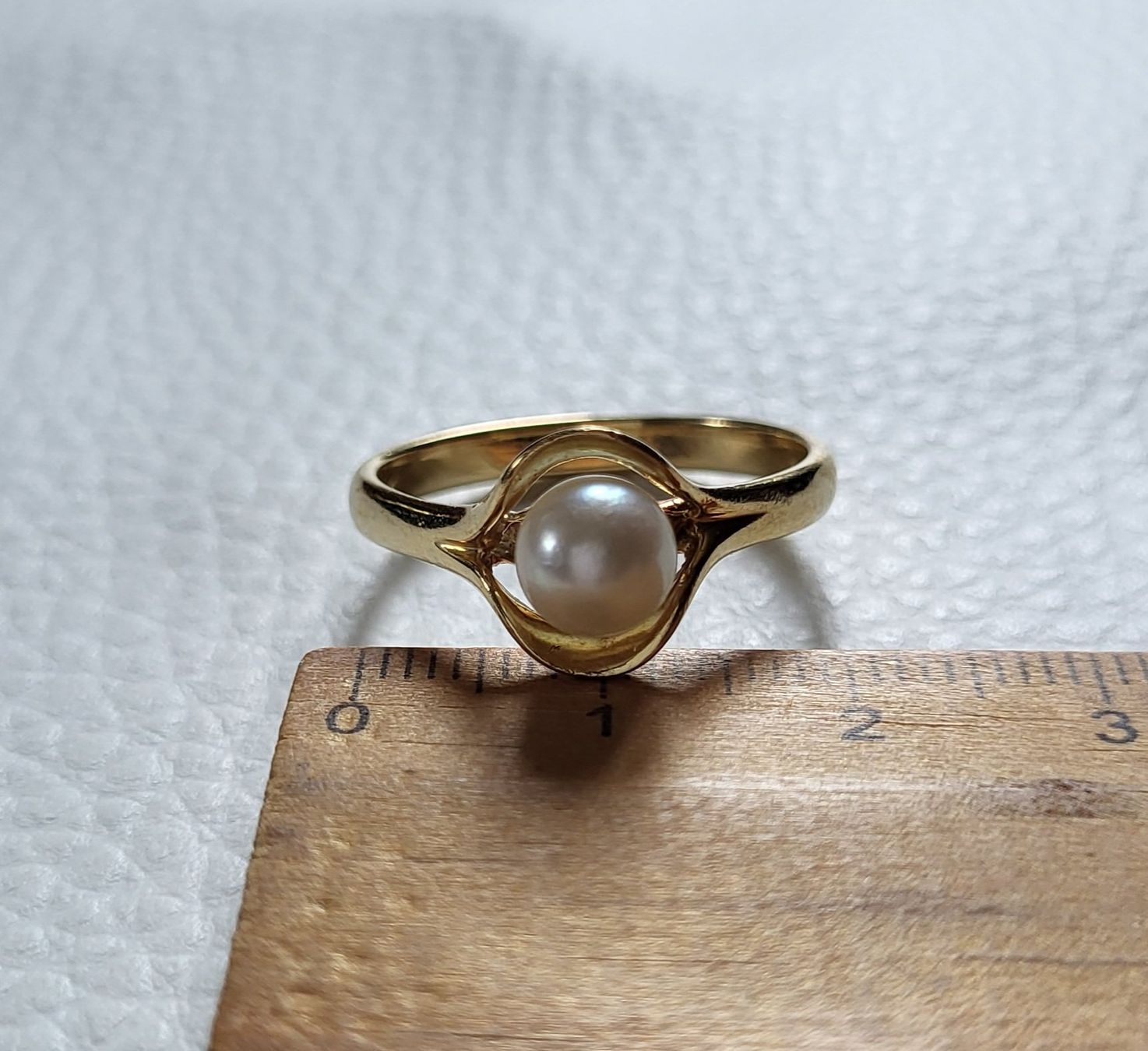 Ringe: 18 Karat 750 Gold Ring Mit Perle – Gebraucht aus Wald ZH von Dasilver 4