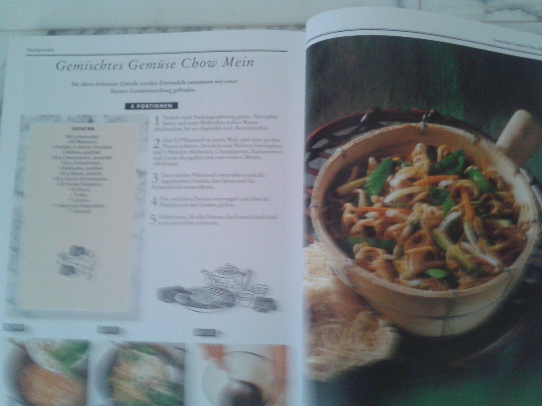 Livres: Set chinesisch Kochen & Essen:  Kochbuch/Platte/Stäbchen NEU – Neuf (Voir description) à Camorino par Campellino 6