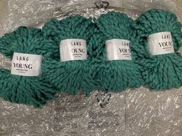 Wolle Lang Yarns Young Merino Fine GRÜN neu 600 Gramm