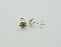 Ohrstecker Silber 925 & Labradorit (OH165.LA)