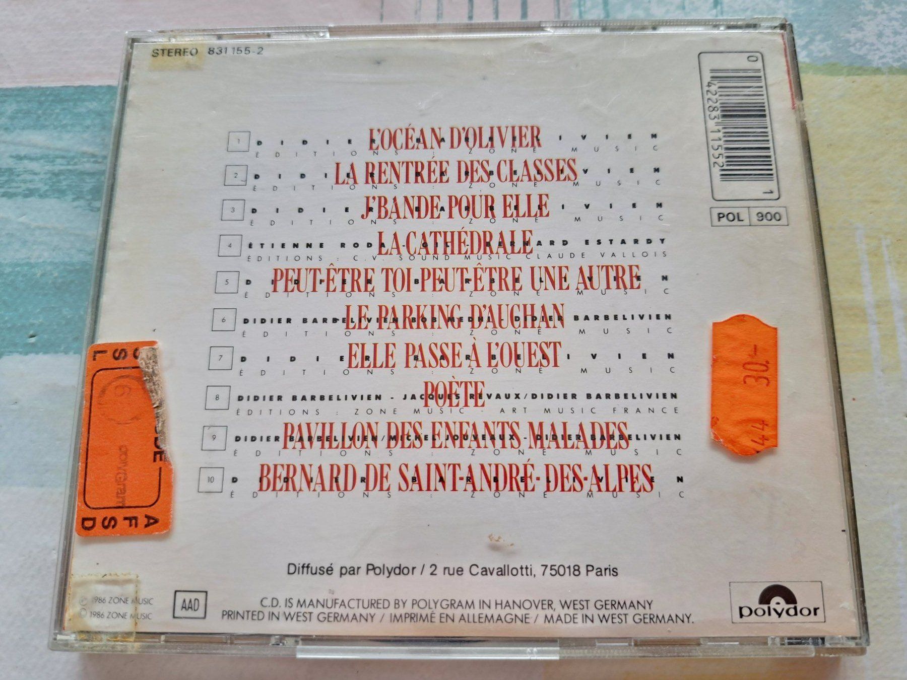 CD: Cd Didier Barbelivien - Barbelivien – Usato da Pully venduto da bro_n52j 1