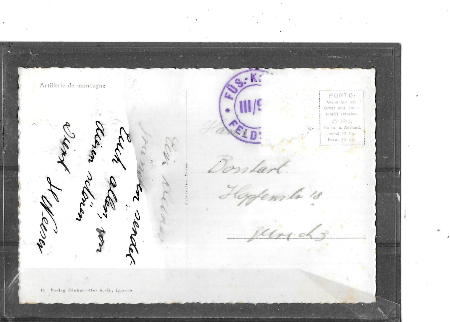 Cartes postales: Ansichtskarte Militär Gebirgsartillerie – D'occasion à Schocherswil par Wilare 1
