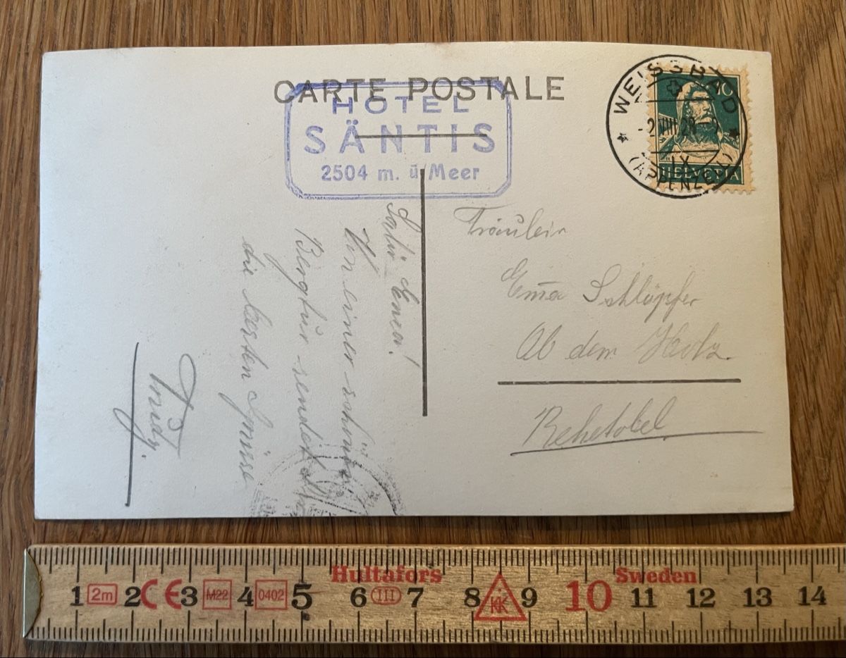 Cartoline postali: Antike Ansichtskarte Säntis – Usato da Waldstatt venduto da Cremschnitte 2