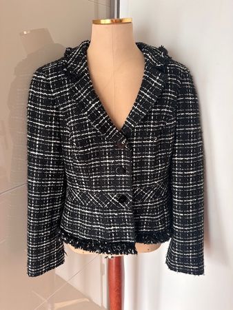 Jacke, Tweed-Blazer, Gr. 40