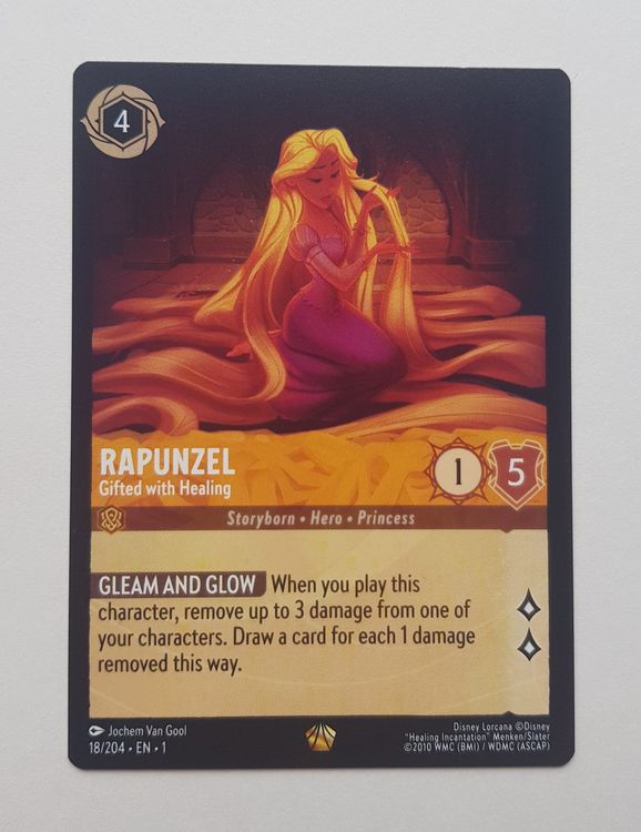 Lorcana Rapunzel Gifted with Healing Legendary 18/204 Kaufen auf Ricardo