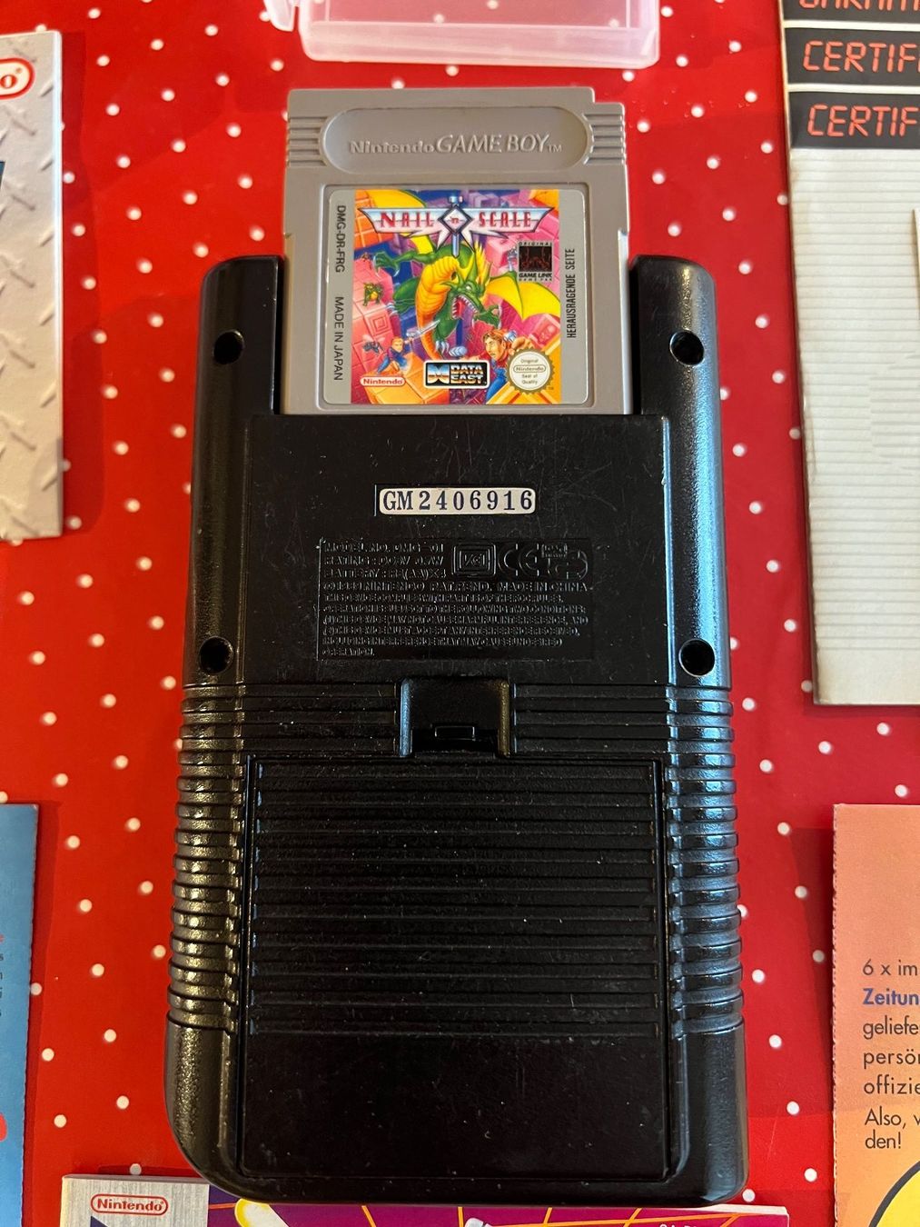 Nintendo Console: GAMEBOY BLACK with NAIL SCALE game, working, nice optic! – Usato da Astano venduto da hyperion-atlas 4