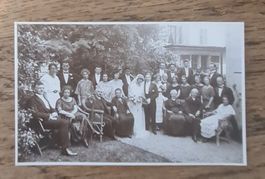 Kennt jemand diese Hochzeitsgesellschaft, Frühjahr 1924