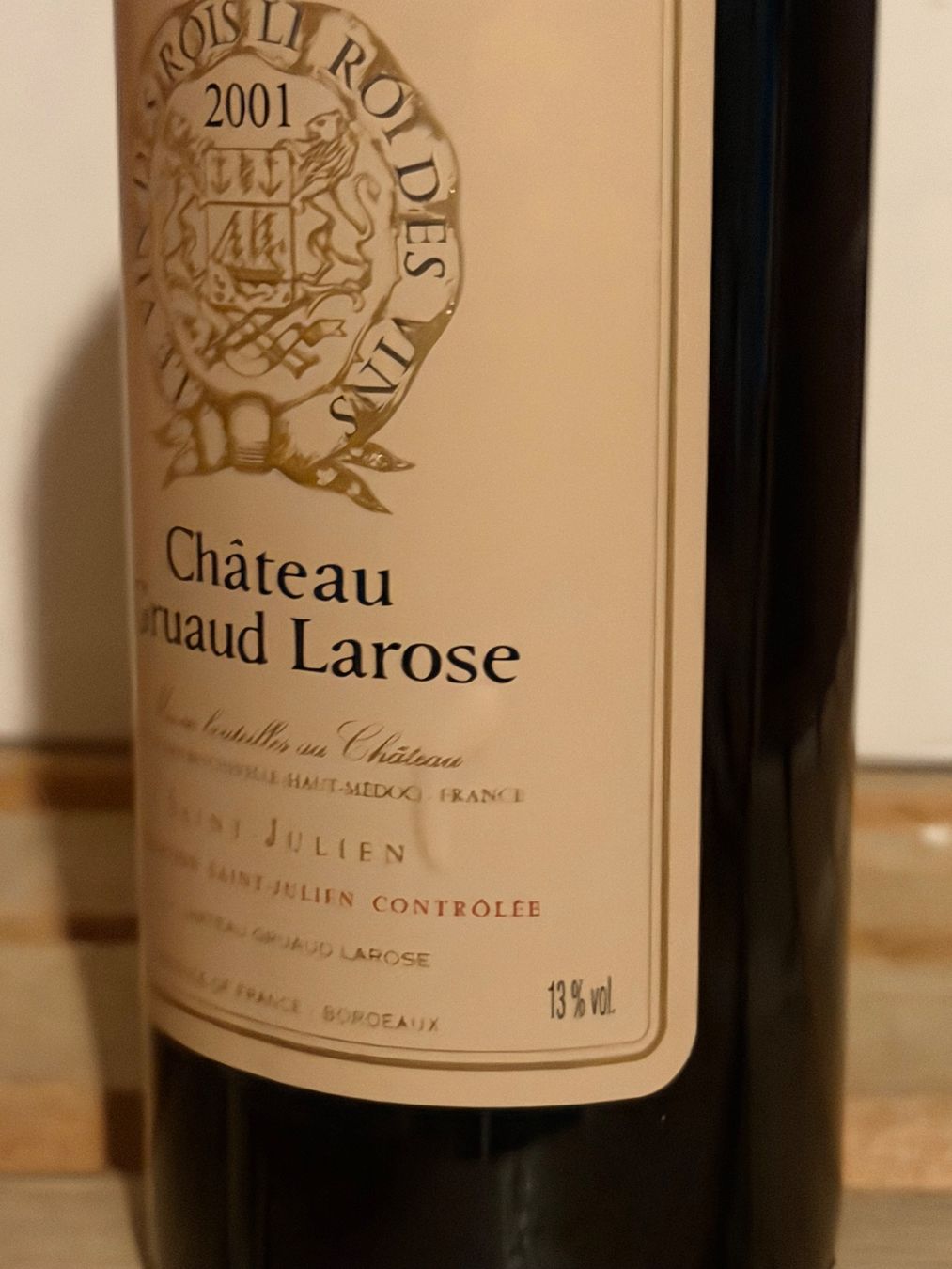 Vino: Château Gruaud-Larose 2001 Saint-Julien – Nuovo (secondo la descrizione) da Roche VD venduto da avediscipule 3