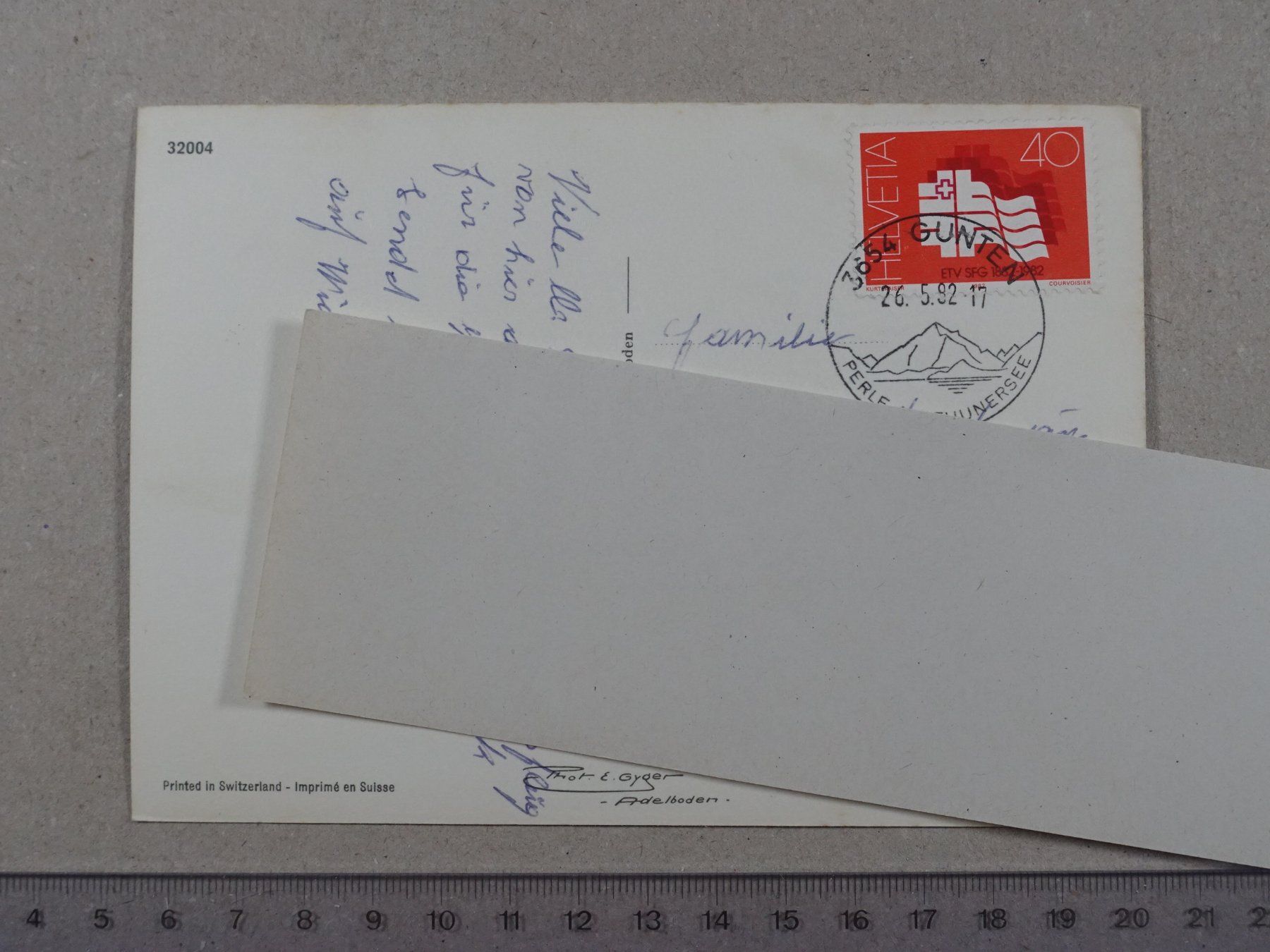 Cartoline postali: Thunersee, 1982, Bern, Thun – Usato da Lenzburg venduto da fh1 1
