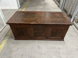 schöne antike Truhe Biedermeier Massvholz- 1800