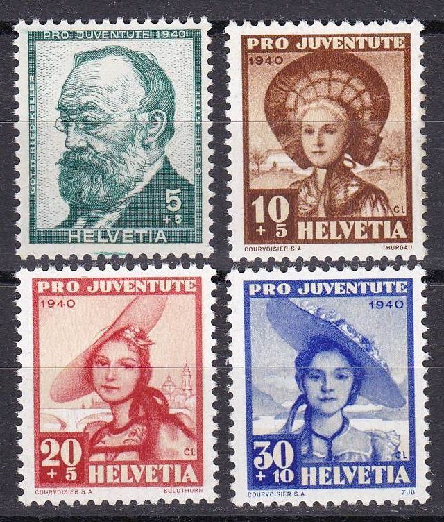 Tous les timbres: Pro Juventute, 1940, postfrisch** – Neuf (Voir description) à Lupfig par lubor