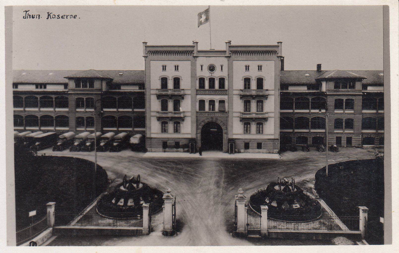 Cartoline postali: Thun Kaserne, ca. 1940 – Usato da Bürglen TG venduto da StampGraf