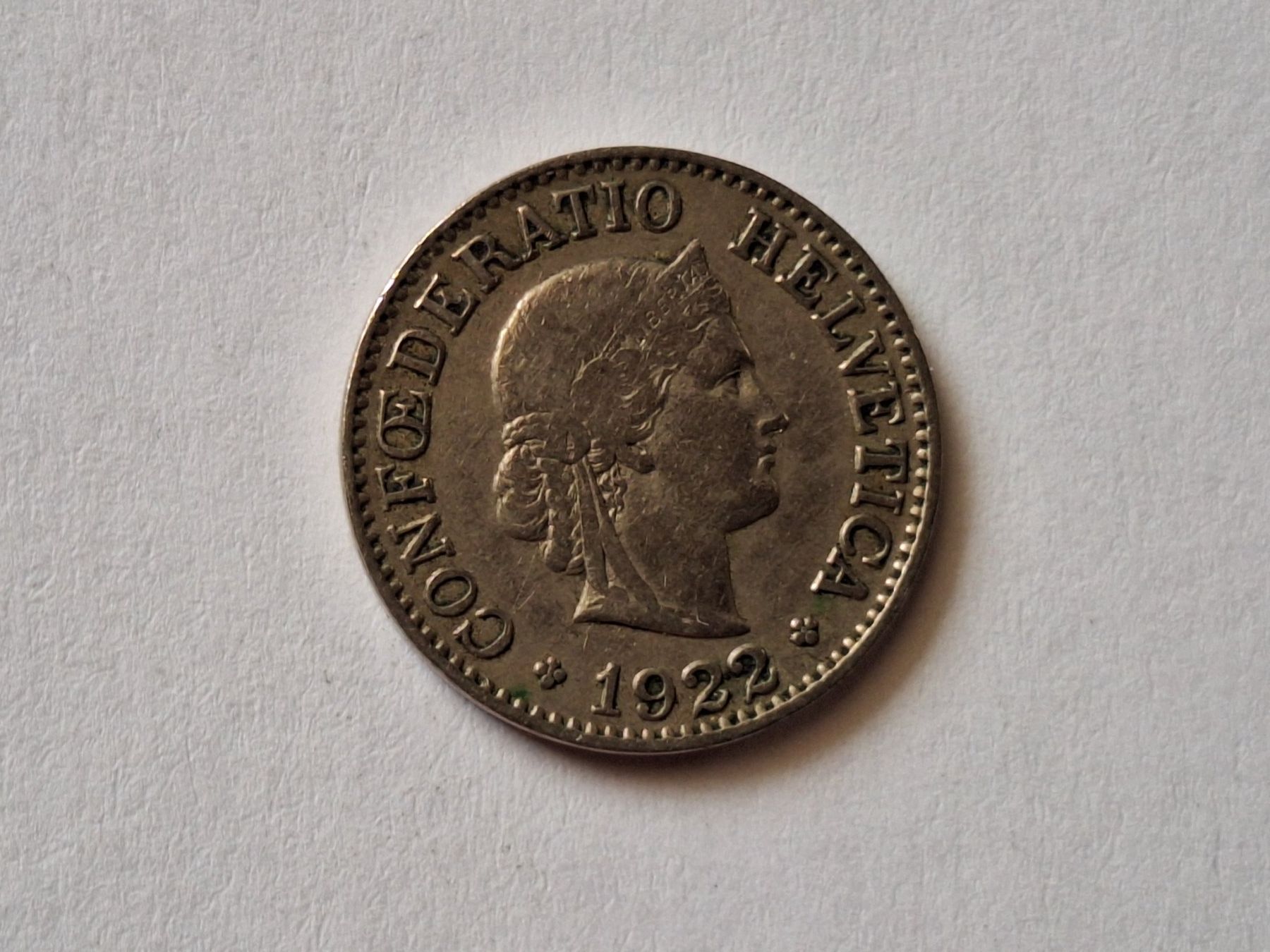Tutti le monete: 10cts 1922 – Usato da Couvet venduto da zeze03