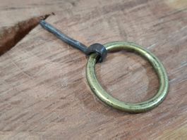 1 schöner antiker Möbel Fall Griff, Messing (LOT3277#MBS3)
