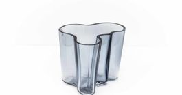 2 x Iittala Aalto: Vase rauchblau 9,5cm