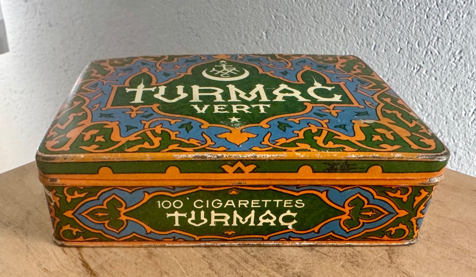 Dosen: Alte Blechdose TURMAC VERT - 14.5 cm - 100 Cigaretten – Gebraucht aus Rothrist von Luckywinner 4
