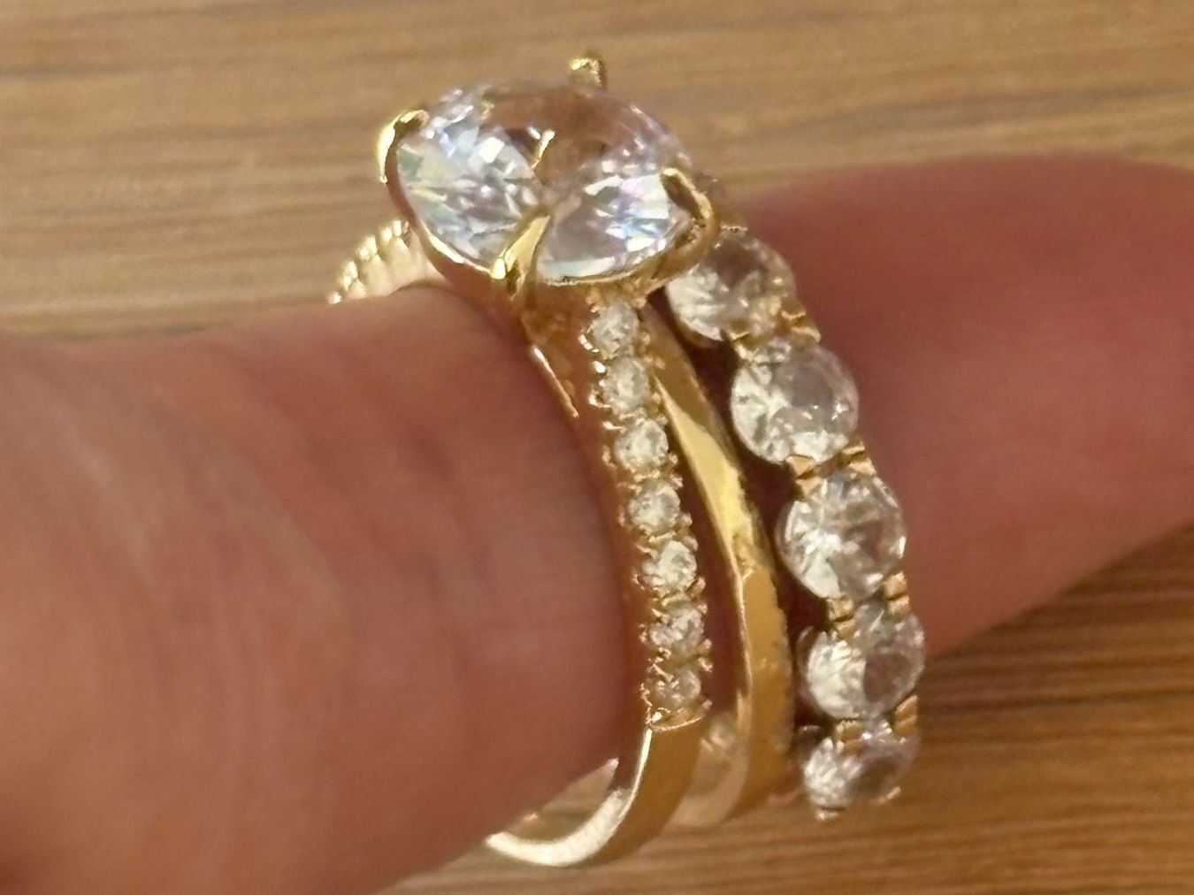 Ringe: Luxus Elegante Trio Gr:18/8 Ring   Farbe: Gold – Neu (gemäss Beschreibung) aus Bremgarten AG von nullpunktnull 1
