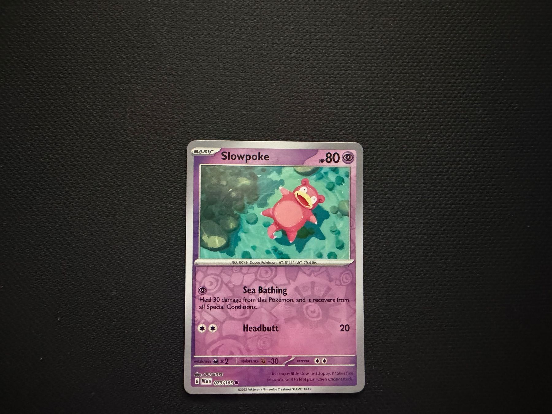 Pokémon Carte collezionabili: Slowpoke 076/165 – Usato da Zürich venduto da mountainwizard00