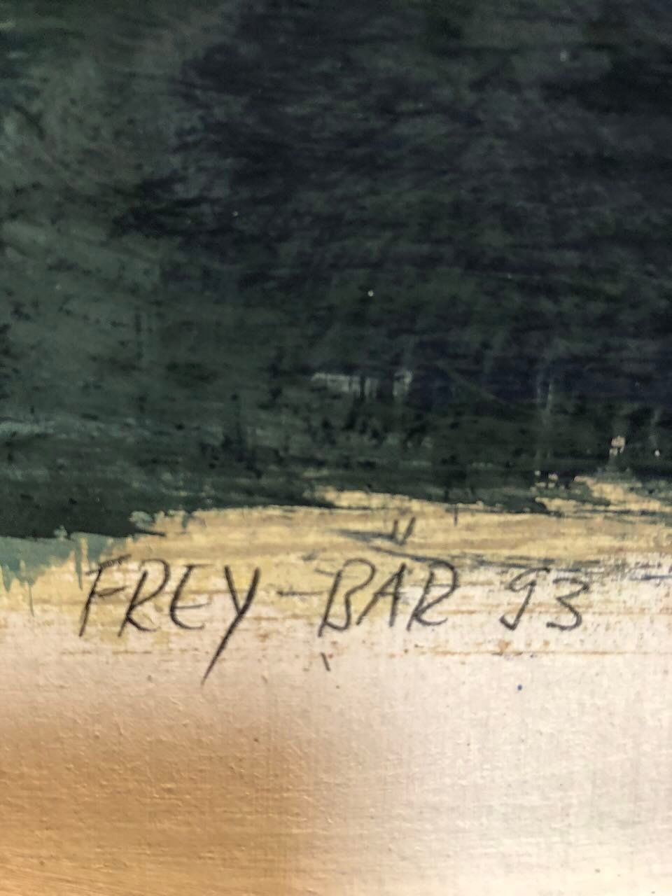 Foto & Immagini: Frey Bar 1993 Tempera Bild 'Schwebend" – Usato da zuerich venduto da Thorleif_Tvricvm 1
