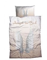 %Neue BETTWÄSCHE ANGEL IN BED 160X210 + KISSEN 50x70