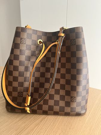 Louis Vuitton Bucket Bag Damier Canvas Damen Handtasche gute