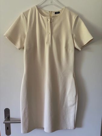 Kleid JOOP! cremefarben kurzarm