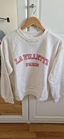 H&M Sweatshirt weiss rot Paris S NEU