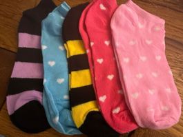 5 x Sneaker-Socken Einheitsgrösse 36-40