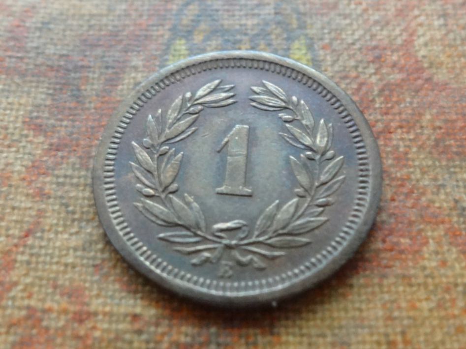 Alle Münzen: 1 Rp. 1887  (B) – Gebraucht aus Romanel-sur-Lausanne von Swift13 1