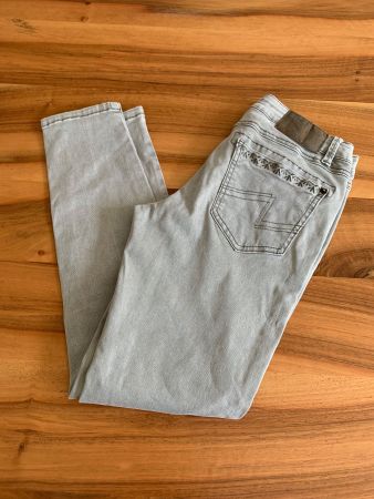 NILE tolle grüngraue Hose/Jeans Gr. XS