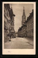AK Bern, Kesslergasse mit Münster, 1921