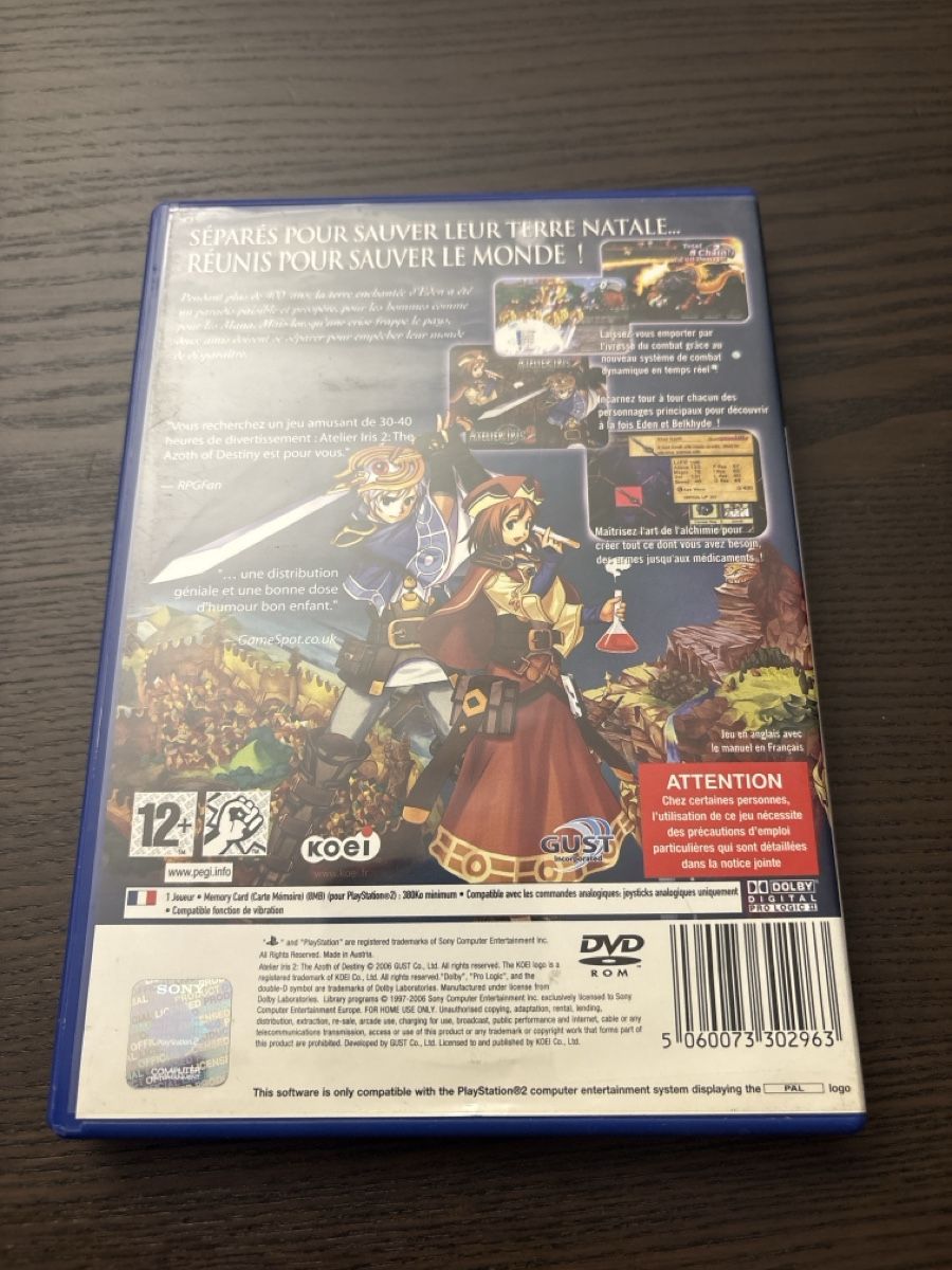 Sony Giochi: Jeu Retro Atelier Iris 2 PlayStation 2 – Usato da Meyrin venduto da did_bqr5 1
