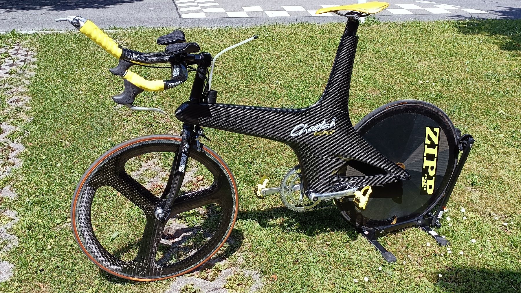 Velos: Cheetah Cat, Kult- und Sammler CarbonTriathlonRennrad ca1998 – Gebraucht aus Aathal-Seegräben von Jazz1518 1