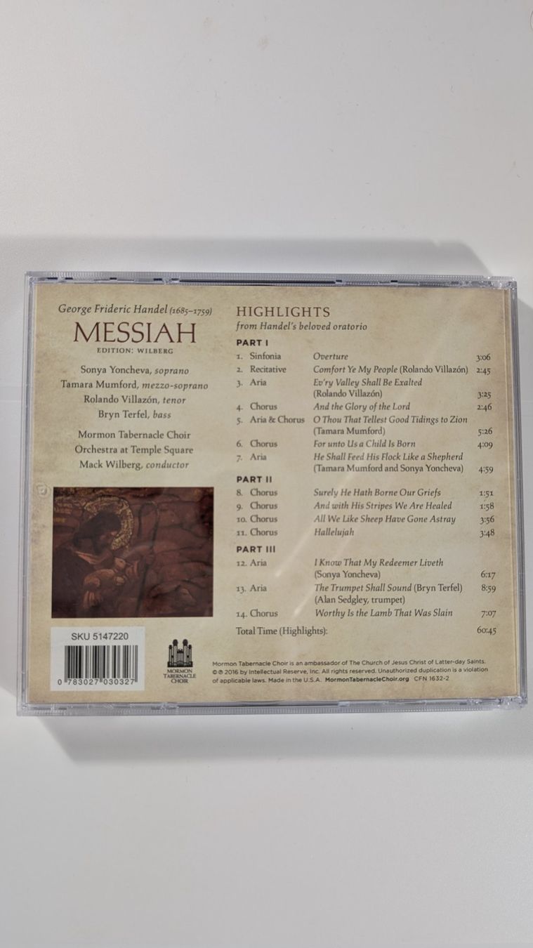 CDs: George Frideric Handel - Messiah – Gebraucht aus Baar von Arthur_Fooksayk 1
