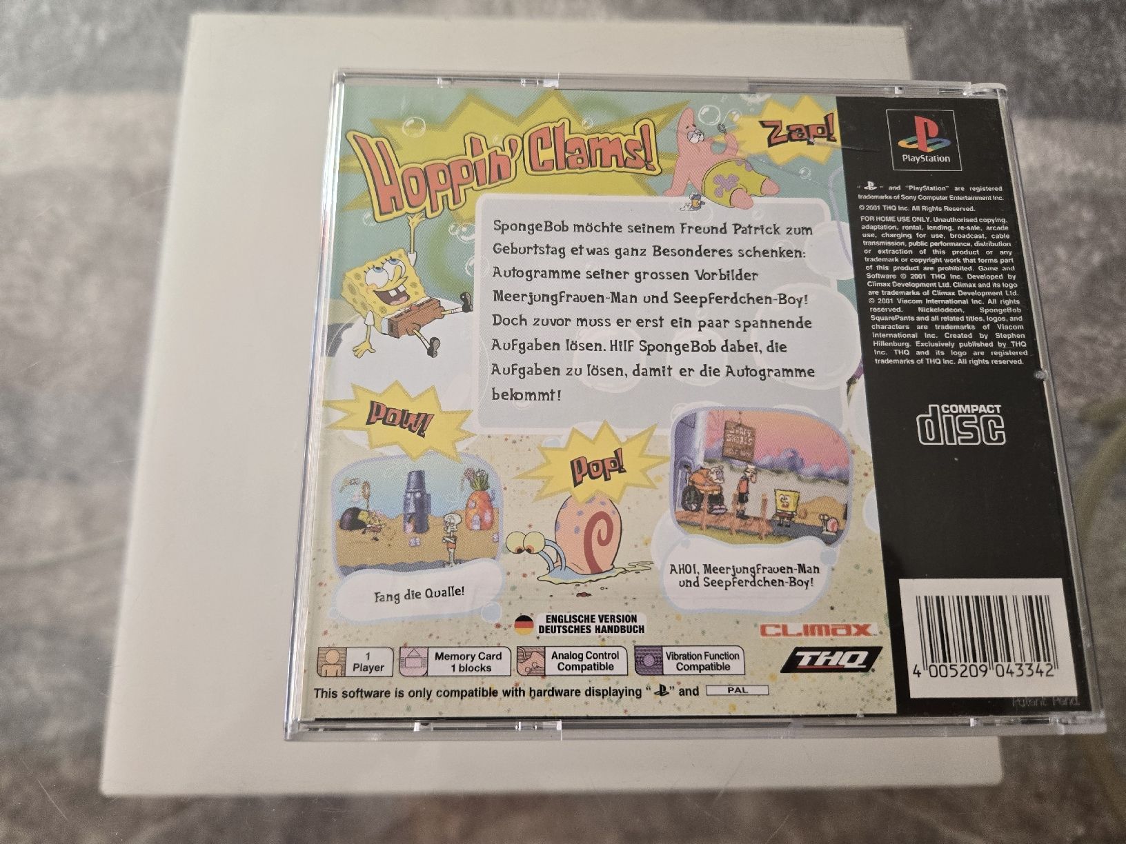 Giochi: Spongebob Squarepants PS1 – Usato da Bussigny venduto da Kfdlt 1