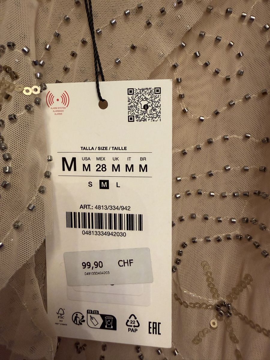 Zara Vestiti: Zara Kleid, Grösse M, Neu, Perlenkleid – Nuovo (secondo la descrizione) da Arch venduto da Aga84 3